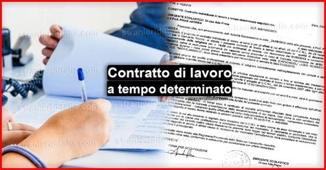 contratto di lavoro a tempo determinato